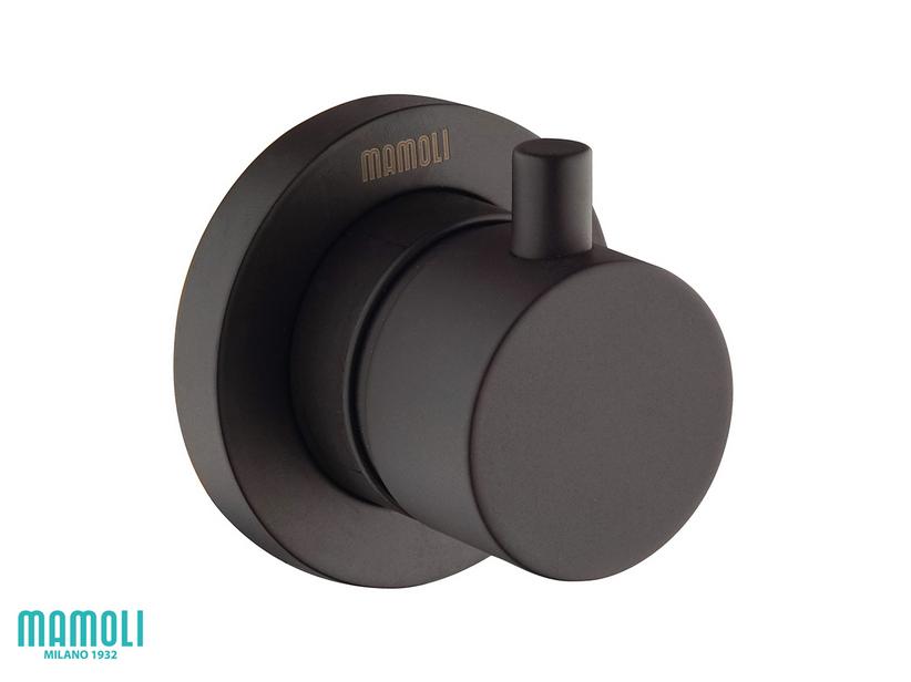 Plaque pour mitigeur monocommande douche encastrable avec inverseur 3 voies Pico noir mat | IperCeramica Plaque pour mitigeur monocommande douche encastrable avec inverseur 3 voies Pico noir mat | IperCeramica