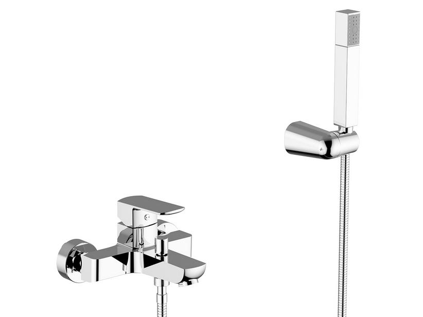 Mitigeur monocommande baignoire Austin avec combiné douche chrome | IperCeramica Mitigeur monocommande baignoire Austin avec combiné douche chrome | IperCeramica