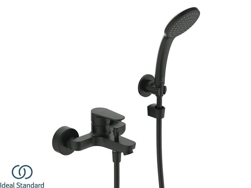 Mitigeur de baignoire externe Ideal Standard® Cerafine O avec douchette noir soie mat | IperCeramica Mitigeur de baignoire externe Ideal Standard® Cerafine O avec douchette noir soie mat | IperCeramica