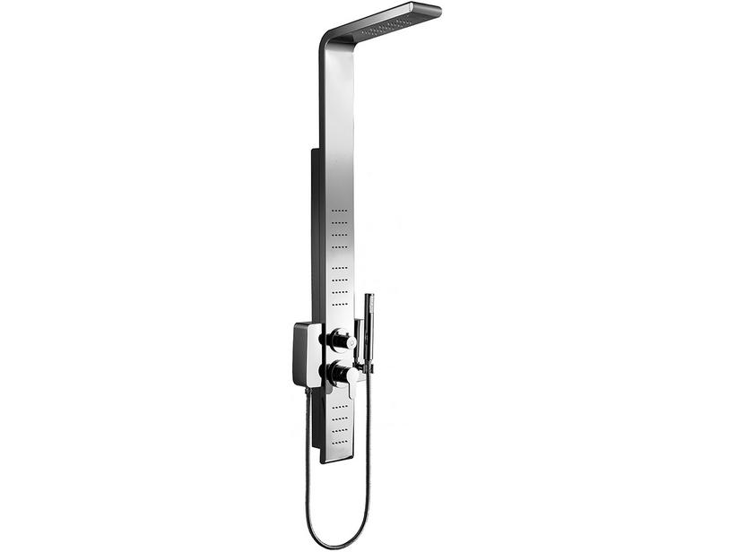 Panneau douche Gloria 3 jets hydro acier inox brossé | IperCeramica Panneau douche Gloria 3 jets hydro acier inox brossé | IperCeramica