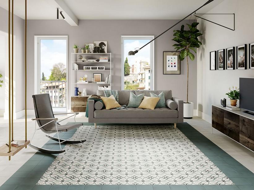 Carrelage Interni Deco Verde 20x20 grès cérame effet carreaux de ciment décoré | IperCeramica Carrelage Interni Deco Verde 20x20 grès cérame effet carreaux de ciment décoré | IperCeramica