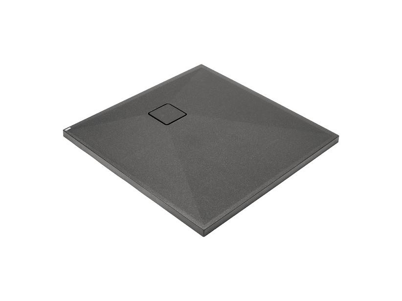 Receveur de douche Correo 80x80 cm résine-granit gris anthracite | IperCeramica Receveur de douche Correo 80x80 cm résine-granit gris anthracite | IperCeramica