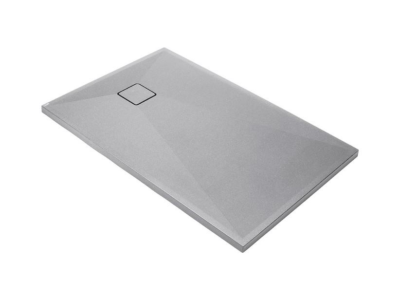 Receveur de douche Correo 90x70 cm résine-granit gris clair | IperCeramica Receveur de douche Correo 90x70 cm résine-granit gris clair | IperCeramica