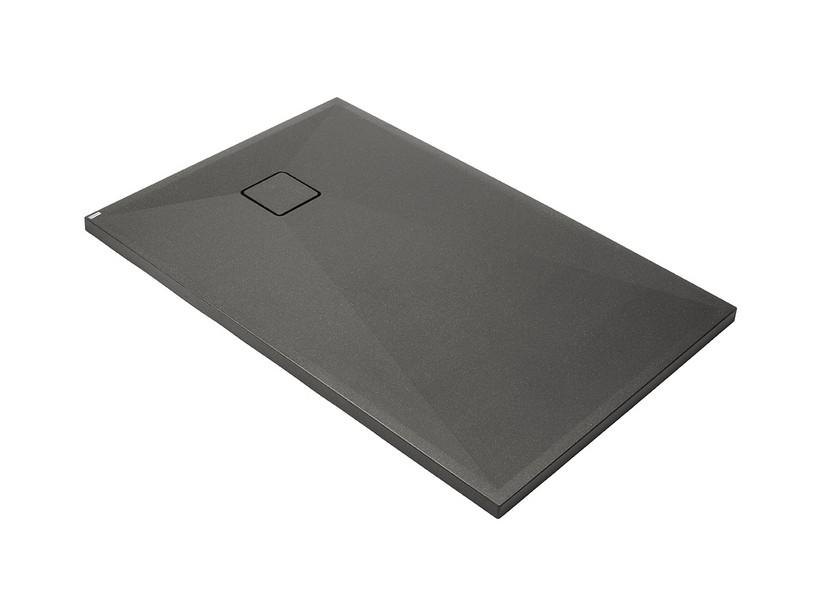 Receveur de douche Correo 100x80 cm résine-granit gris anthracite | IperCeramica Receveur de douche Correo 100x80 cm résine-granit gris anthracite | IperCeramica