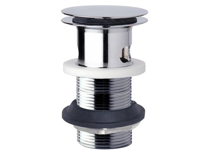 Bonde de lavabo/bidet Clicker H90 mm avec trop plein laiton chrome | IperCeramica Bonde de lavabo/bidet Clicker H90 mm avec trop plein laiton chrome | IperCeramica