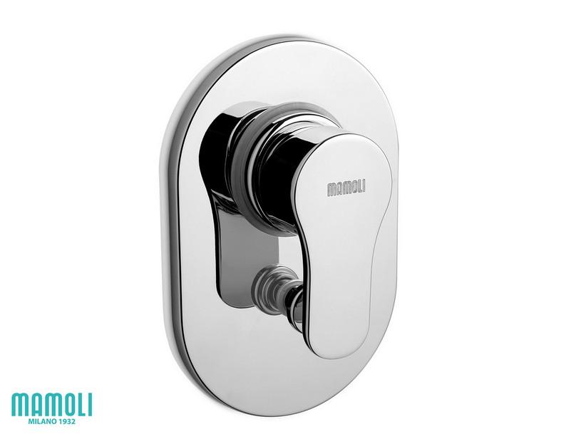 Plaque pour mitigeur monocommande douche encastré Vip4 avec inverseur chrome | IperCeramica Plaque pour mitigeur monocommande douche encastré Vip4 avec inverseur chrome | IperCeramica