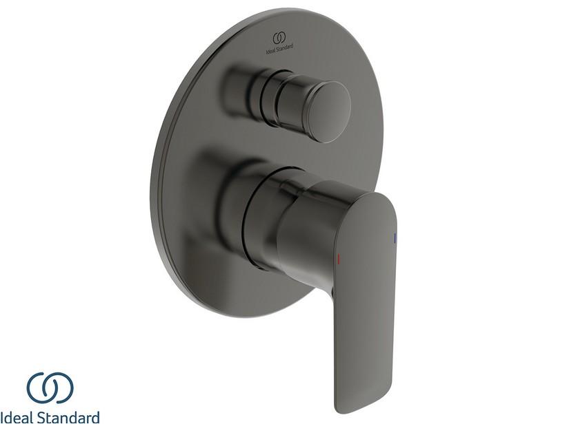 Plaque pour mitigeur de douche encastré avec inverseur Ideal Standard® Connect Air finition Magnetic Grey | IperCeramica Plaque pour mitigeur de douche encastré avec inverseur Ideal Standard® Connect Air finition Magnetic Grey | IperCeramica