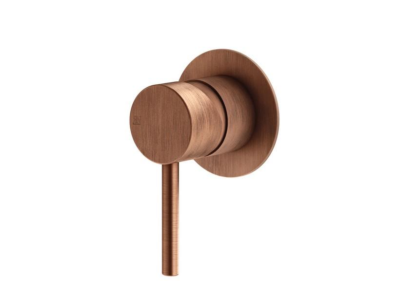 Plaque pour mitigeur de douche encastré Stelo cuivre brossé | IperCeramica Plaque pour mitigeur de douche encastré Stelo cuivre brossé | IperCeramica