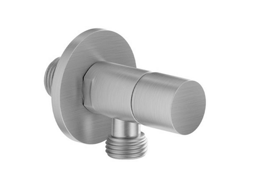 Robinet d’arrêt rond chrome brossé | IperCeramica Robinet d’arrêt rond chrome brossé | IperCeramica