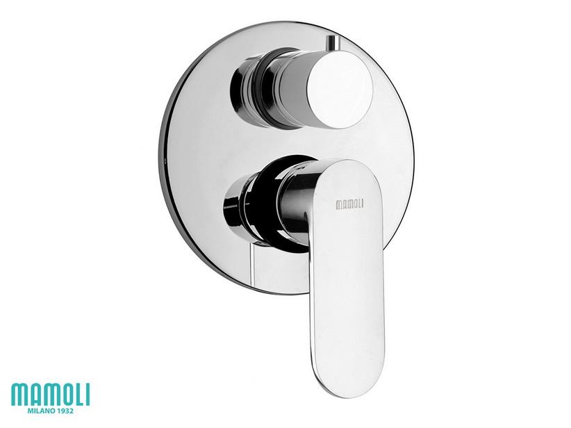 Plaque pour mitigeur monocommande douche encastré Sadler avec inverseur 2 voies chrome | IperCeramica Plaque pour mitigeur monocommande douche encastré Sadler avec inverseur 2 voies chrome | IperCeramica