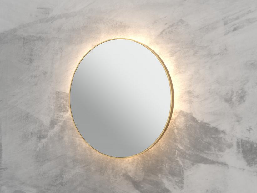 Miroir salle de bains Led Queen Ø60 cadre peint or mat | IperCeramica Miroir salle de bains Led Queen Ø60 cadre peint or mat | IperCeramica