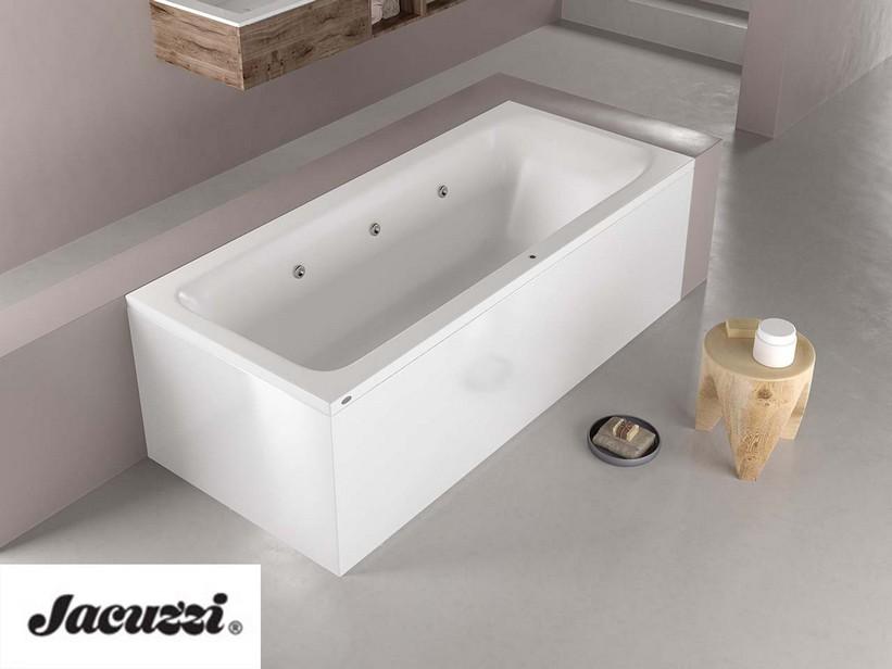Baignoire balnéo Jacuzzi® Silk 180x80 cm droite avec panneaux | IperCeramica Baignoire balnéo Jacuzzi® Silk 180x80 cm droite avec panneaux | IperCeramica